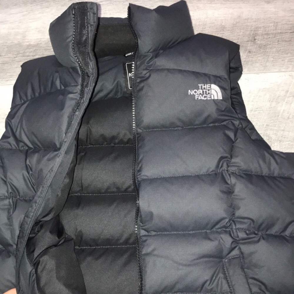 Black Nuptuse North Face Puffer Vest
